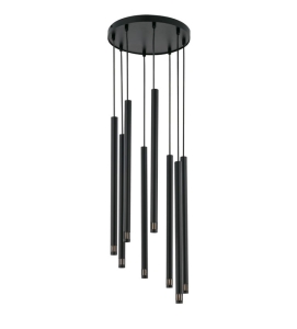 Lampa wisząca sople czarna SOPEL LASER 8 33231