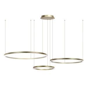 Złota Lampa wisząca Monza okręgi 116W złota AZ134