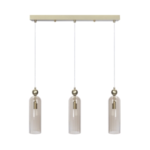 Lampa Dekoracyjna Wisząca AM202 3xE14 Złota Regina