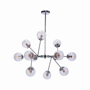 BEST LAMPA WISZĄCA 12X40W E14 CHROM+MIEDŹ 30-64806