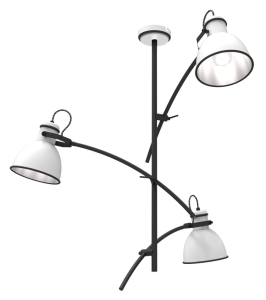 ZUMBA LAMPA WISZĄCA 3X60W E27 BIAŁY+CZARNY 33-72061