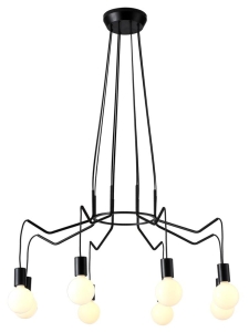 BASSO LAMPA WISZĄCA 8X40W E27 CZARNY MATOWY 38-71057