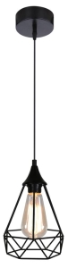 GRAF LAMPA WISZĄCA 1X60W E27 CZARNY 31-62888