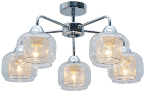 RAY LAMPA SUFITOWA 5X40W E14 CHROM 35-67104