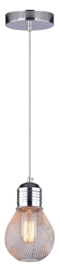 GLIVA LAMPA WISZĄCA 1X60W E27 CHROM (BEZ ŻARÓWEK) 31-58652