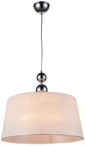 CLARA LAMPA WISZĄCA 45 1X60W E27 CHROM / BIAŁY 31-21601