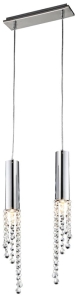 DUERO LAMPA WISZĄCA 2X3W LED GU10 CHROM 32-25265