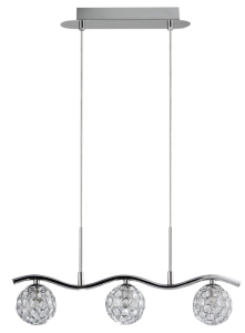 STARLET LAMPA WISZĄCA 3X40W G9 CHROM/TRANSPARENT 33-85743
