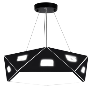 NEMEZIS LAMPA WISZĄCA PIĘCIOKATNY 42 3X40W G9  Z ŻARÓWKĄ CZARNY 31-59130