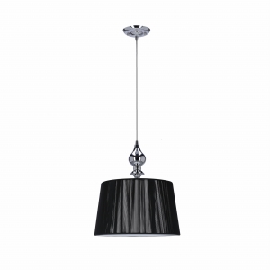 GILLENIA LAMPA WISZĄCA 1X60W E27 CZARNY 31-21437