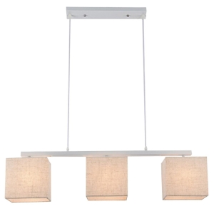 BOHO LAMPA WISZĄCA 3X40W E27 BIAŁY ABAŻ. LEN 33-58355