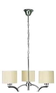 DRAGA LAMPA WISZĄCA 3X60W E27 KREMOWY 33-04208