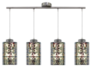 NOCTURNO LAMPA WISZĄCA 4X40W E27 CHROM