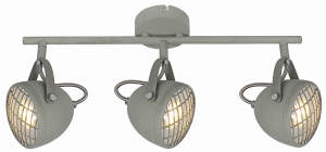 PENT LAMPA SUFITOWA LISTWA 3X50W GU10  BETONOWY SZARY