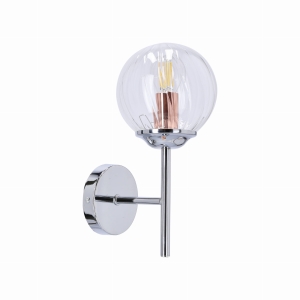 BEST LAMPA KINKIET 1X40W E14 CHROM+MIEDŹ 21-67234