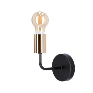 SPILL LAMPA KINKIET 1X60W E27 CZARNY 21-56528