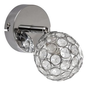 STARLET LAMPA KINKIET 1X40W G9 CHROM/TRANSPARENT 91-85781