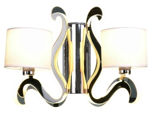 AMBROSIA 1 LAMPA KINKIET 2X40W E14 + 12,3W LED CHROM 22-33871