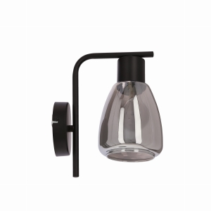 MOLDO lampa kinkiet 1x40W E27 klosz dymiony21-35097