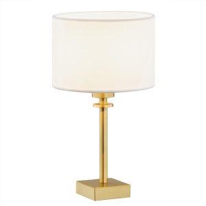 Lampa stołowa do salonu złota glamour szczotkowany mosiądz ABBANO 8047