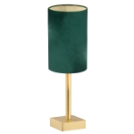 Lampa stołowa do salonu złota - zielona ABRUZZO 8108