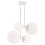 Lampa wisząca 4 kule wiszące na metalowym stelażu ASPEN 1644