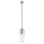 Lampa wisząca ze szkła i stali BURGOS 4211