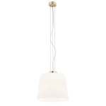 Lampa wisząca z białym kloszem ze szkła BERKLEY 4689