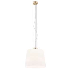 Lampa wisząca z białym kloszem ze szkła BERKLEY 4689