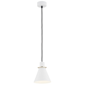 Lampa wisząca retro złote dodatki biały Beverly 4680