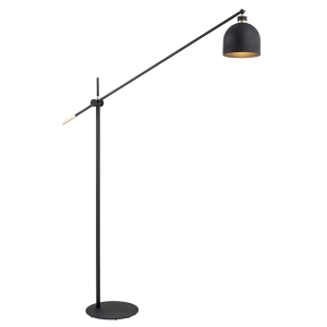 Nowoczesna metalowa lampa podłogowa duża czarna DETROIT 4735