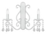 Kinkiet biały z kryształkami w stylu glamour, modern chic Diadema 7183
