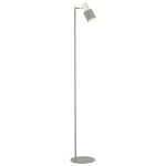 Nowoczesna minimalistyczna zielona lampa podłogowa ze złotymi elementami szałwia DORIA 4271
