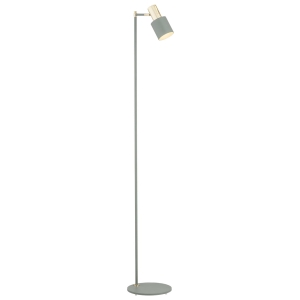 Nowoczesna minimalistyczna zielona lampa podłogowa ze złotymi elementami szałwia DORIA 4271