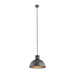Industrialna metalowa lampa wisząca antracyt stal lakierowana EUFRAT 3192