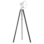 Lampa stojąca drewno czarna lampa fotograficzna statyw wbudowany moduł LED FOTO NEW 3355