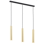 Złota tuba lampa wisząca listwa potrójna GOMERA PLUS 6113