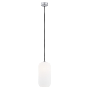 Prosta szklana lampa wisząca biały mleczny klosz KALIMERA 4038