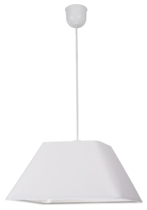 ROBIN LAMPA WISZĄCA 35 1X60W E27 BIAŁY  PROMO (ABAŻUR 77-01719+LINKA 85-89369)