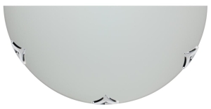 SARA LAMPA SUFITOWA PLAFON1/2 300  CHROM/SATYNA 1X60W