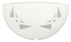 TRIAS LAMPA SUFITOWA PLAFON1/2  E-27 1X60W BIAŁY
