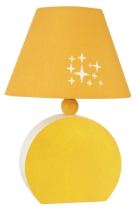 OFELIA LAMPA GAB. MDF 1X40W E14 POMARAŃCZOWA