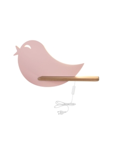 BIRD LAMPA KINKIET 5W LED 4000K IQ KIDS Z PRZEWODEM Z WŁ. I WTYCZKĄ RÓŻOWY