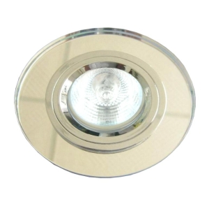 SS-15 CH/WH MR16 CHROM oczko sufitowe  lampa sufitowa STAŁA OKRĄGŁA SZKŁO BEZBARWNE