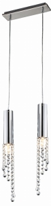 DUERO LAMPA WISZĄCA 2X3W LED GU10 CHROM BEZ ŻARÓWKI