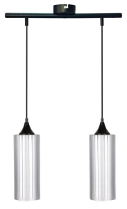 LAMPA WISZĄCA CONCEPT ZWIS 2X60W E27 SREBRNY