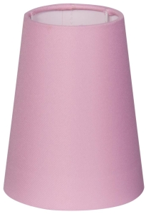 ABAŻUR CONE STOŻEK (D-12,5  H-15)CM E14 JASNY RÓŻ