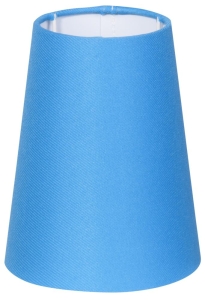 ABAŻUR CONE STOŻEK (D-12,5  H-15)CM E14 NIEBIESKI