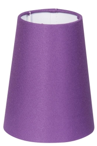 ABAŻUR CONE STOŻEK (D-12,5  H-15)CM E14 FIOLET