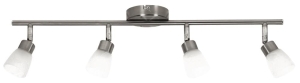 LAMPA DROPS LISTWA 4x40W G9 NIKIEL MAT